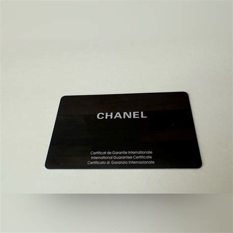 chanel international guarantee certificate|Chanel handbag warranty.